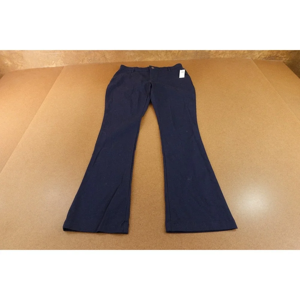 Old Navy Girls Size 18 Blue Stretch Twill School Uniform Bootcut Pants NWT